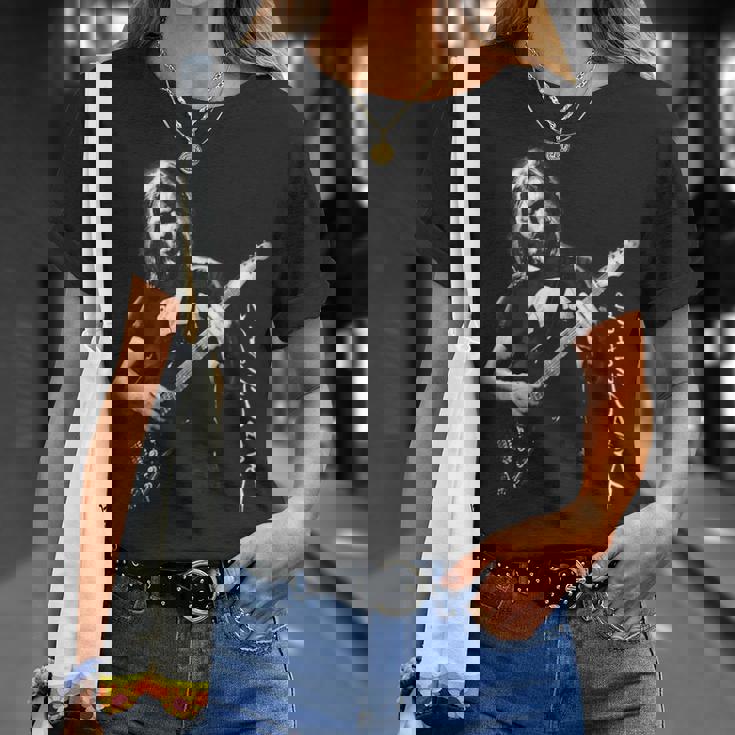 ギターを弾くデビッド・ギルモア Tシャツ 彼女への贈り物