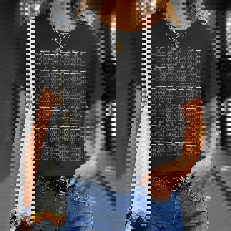 ギタープレーヤー コードチャート アドバンスミュージックセオリー クラススタディ Tシャツ 彼女への贈り物