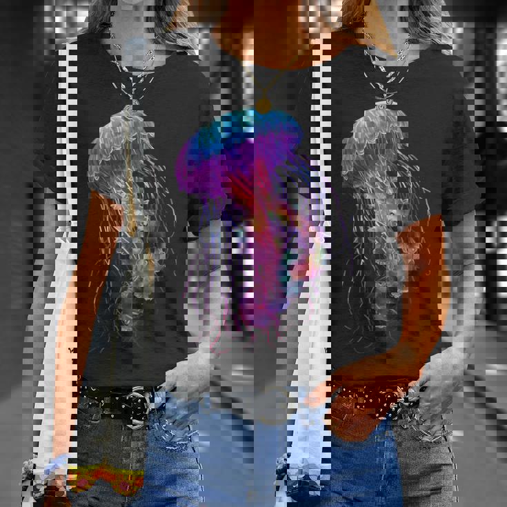 クラゲ 動物 モチーフ アート クラゲ Tシャツ 彼女への贈り物