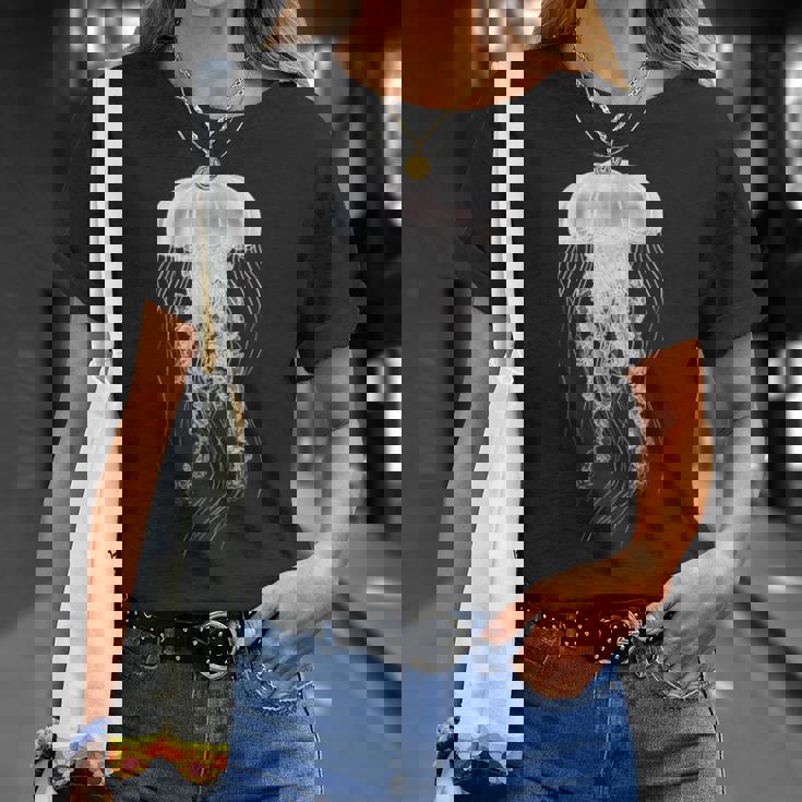 クラゲ 恋人 イラスト 動物 アート グラフィック クラゲ Tシャツ 彼女への贈り物