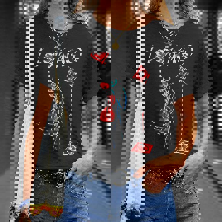 クラシック アルゼンチン タンゴス ダンスホール Tシャツ 彼女への贈り物