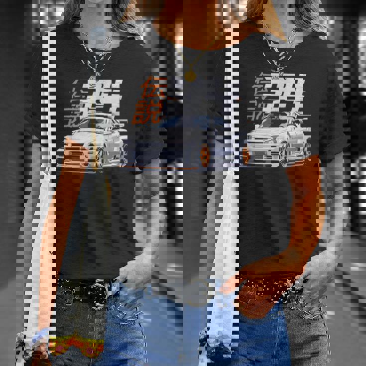 クラシック ホワイト レジェンダリー R34 リバティウォーク Jdm スカイライン Tシャツ 彼女への贈り物