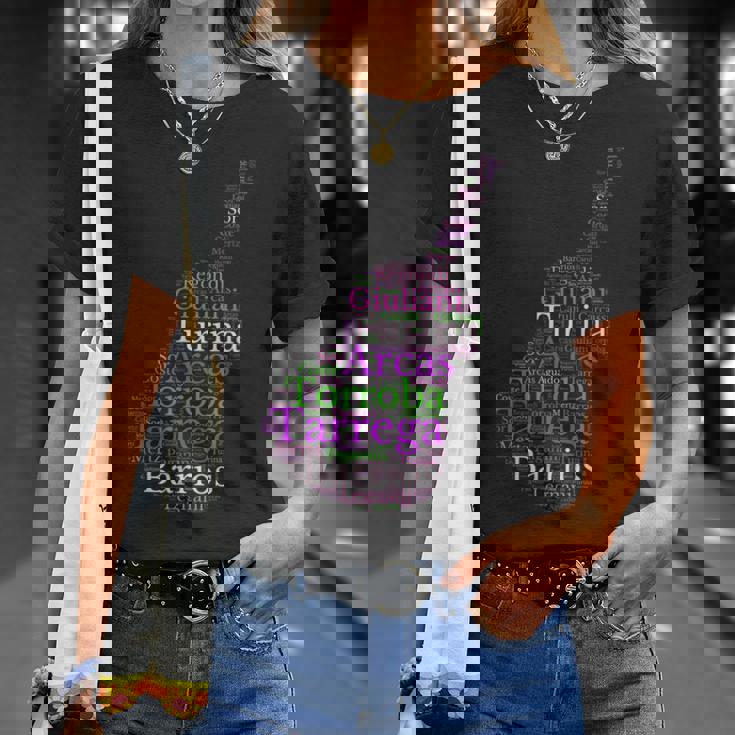 クラシックギター スペインギター Tシャツ 彼女への贈り物