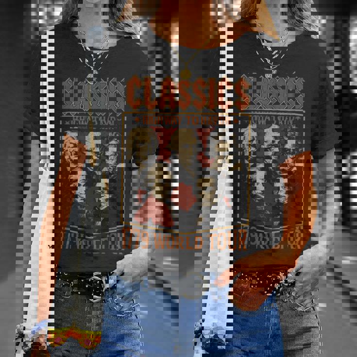 クラシック作曲家ツアー、面白クラシック音楽パロディー Tシャツ 彼女への贈り物