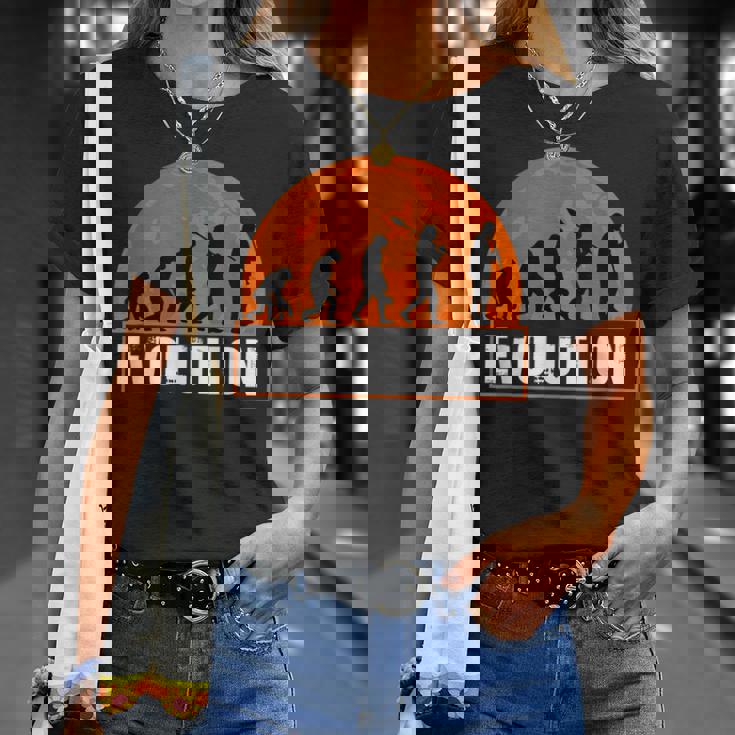 クラリネット奏者、面白いクラリネット 人類の進化 Tシャツ 彼女への贈り物