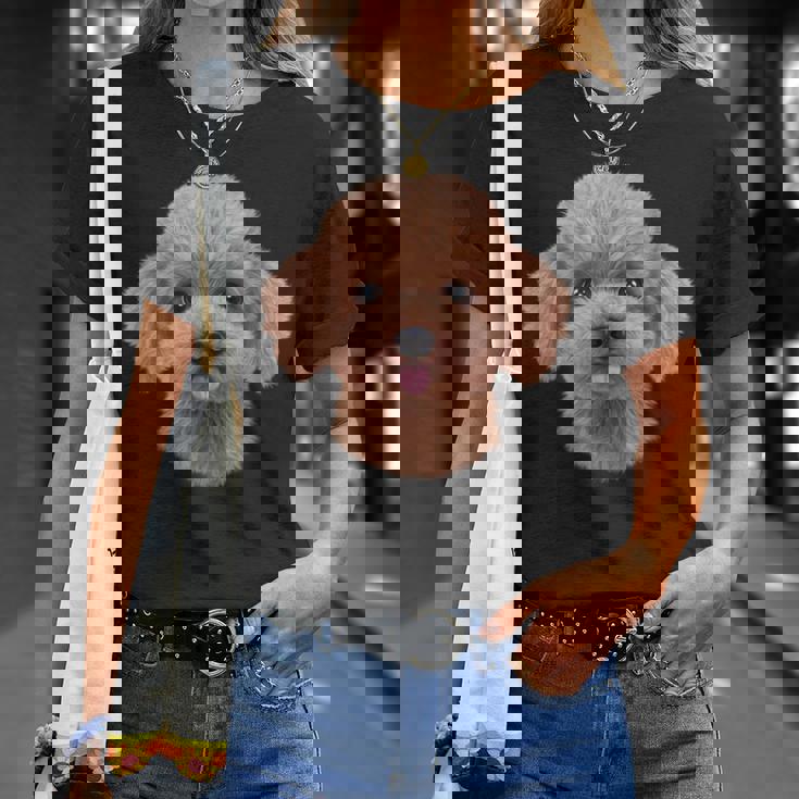 クリーム トイプードル 犬 いぬ 顔 Tシャツ 彼女への贈り物