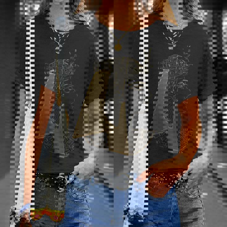 クレオパトラ 古代エジプト女王 ゴールデンファラオ アートデザイン Tシャツ 彼女への贈り物