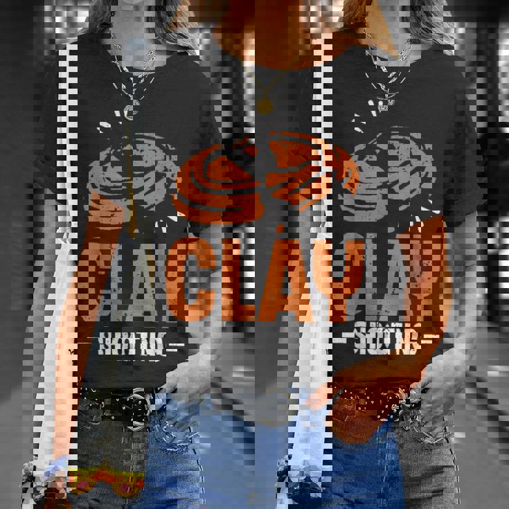 クレー射撃 トラップ からのプル ピジョン ショットガン クレー射撃 Tシャツ 彼女への贈り物