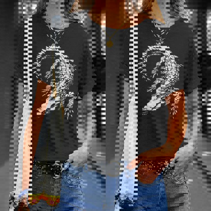 クロコダイル お父さん 母 恋人 モノクロ クロコダイル Tシャツ 彼女への贈り物