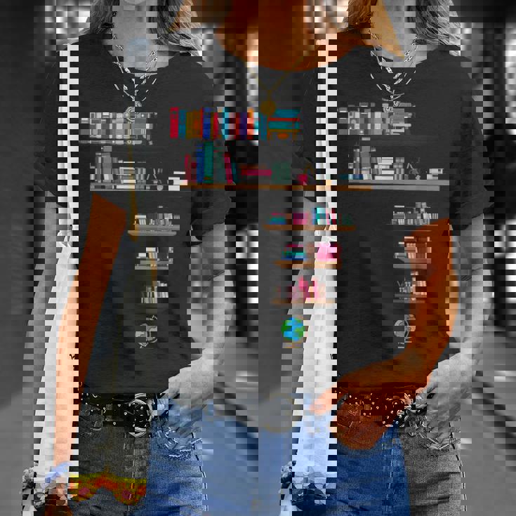 クールなアフリカの地図アート 男性 女性 アフリカの図書館読者 Tシャツ 彼女への贈り物