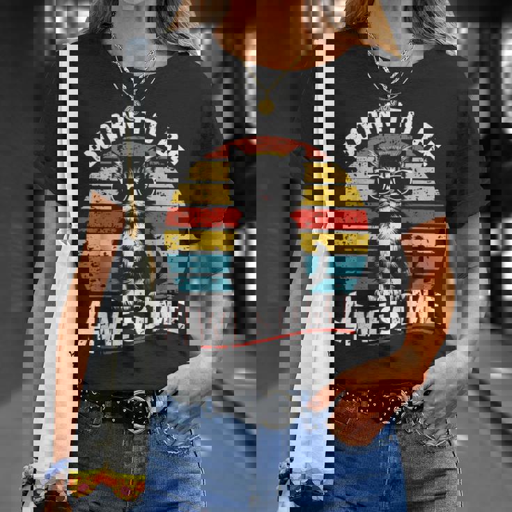 クールな猫のレトロヴィンテージ 素晴らしいために生まれました Tシャツ 彼女への贈り物