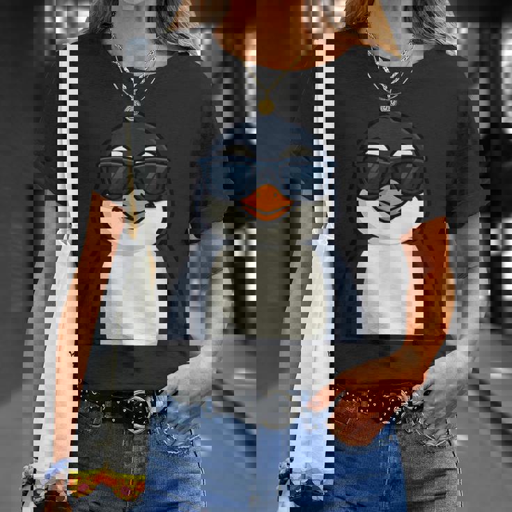 クールサングラス ペンギン 夏 Tシャツ 彼女への贈り物