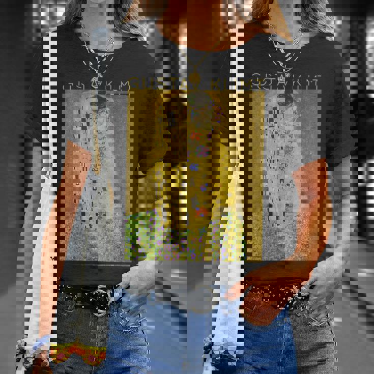 グスタフ・クリムト The Kiss アーティスト向け Tシャツ 彼女への贈り物