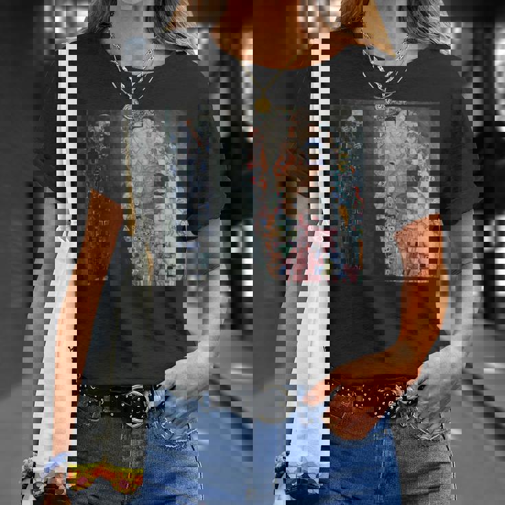 グスタフ・クリムトによる死と生1916 Tシャツ 彼女への贈り物