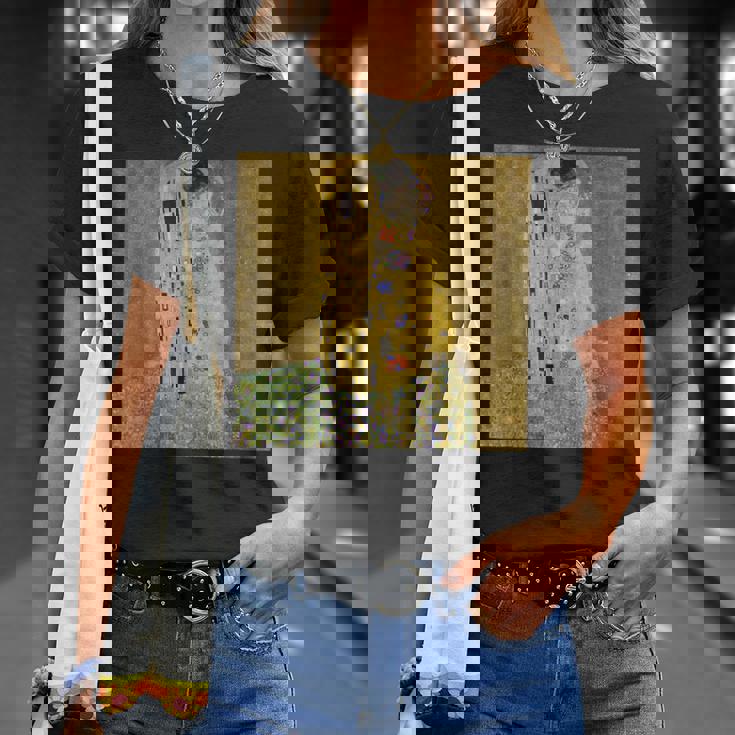 グスタフ・クリムトのキス 有名な絵画 Tシャツ 彼女への贈り物