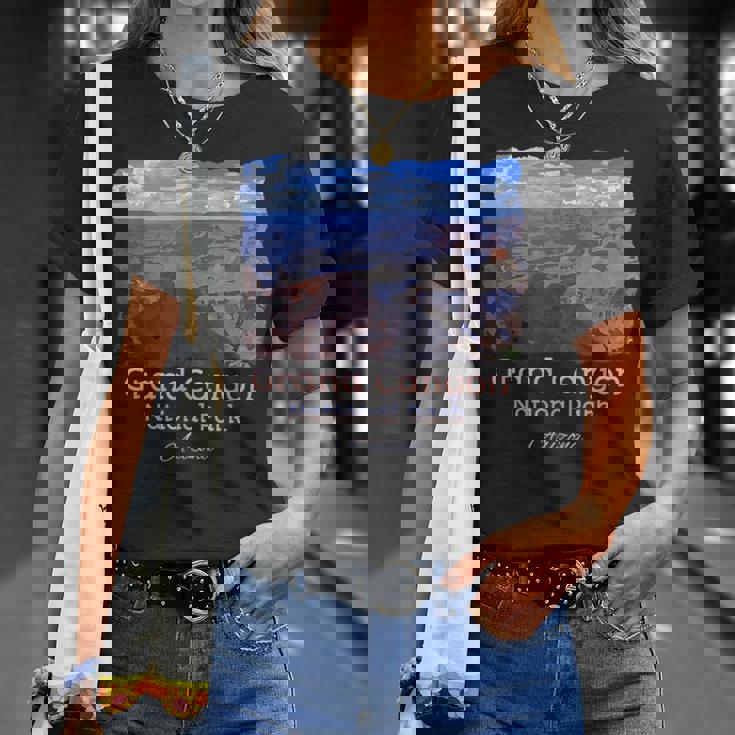 グランドキャニオン国立公園、アリゾナ州カラフルシーニックtシャツ Tシャツ 彼女への贈り物