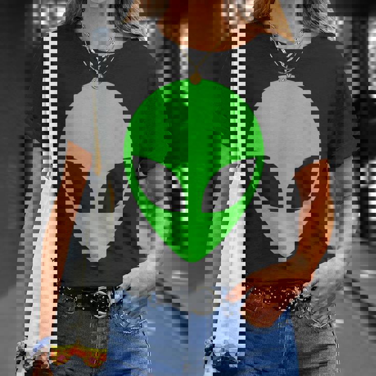 グリーンエイリアンヘッドアパレル 90年代スタイル ファニー エイリアン Tシャツ 彼女への贈り物