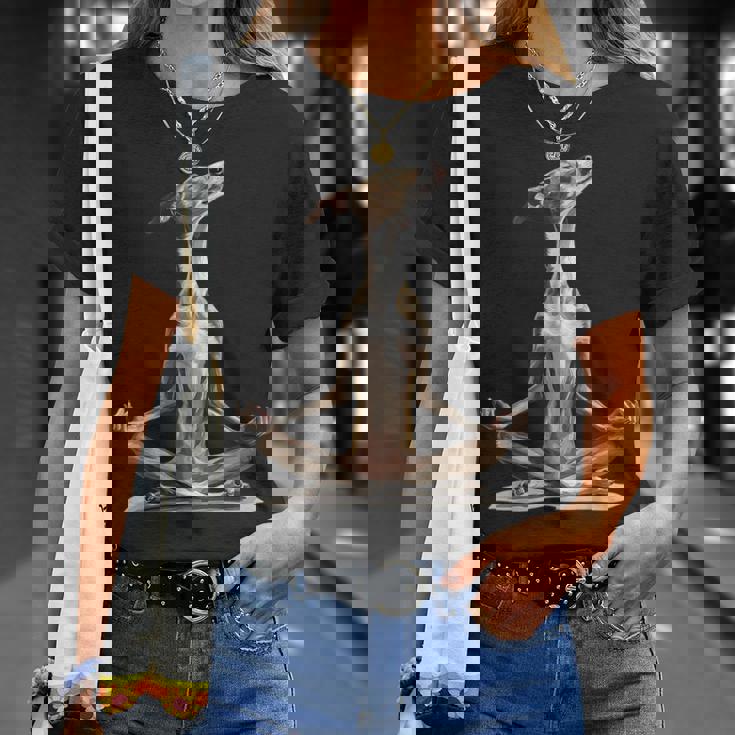 グレイハウンド ドッグ ヨガ Tシャツ 彼女への贈り物