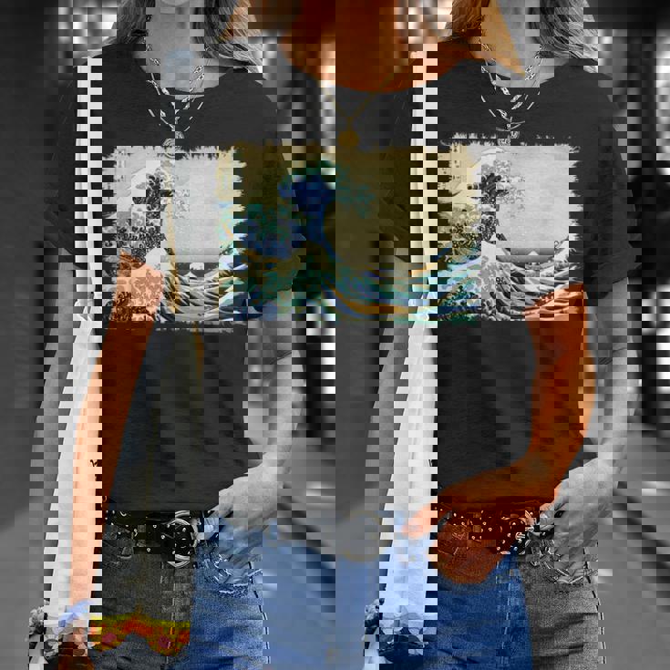 グレートウェーブ 葛飾北斎 名物 ヴィンテージアート おしゃれ Tシャツ 彼女への贈り物