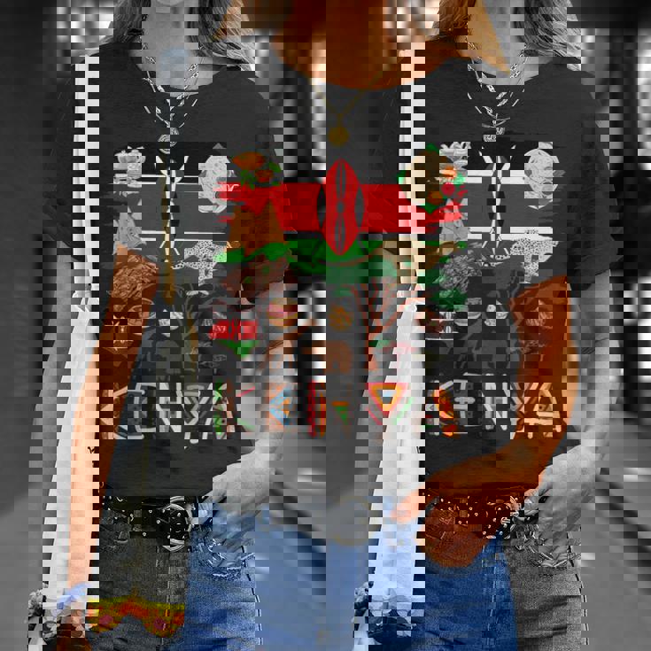 ケニア国旗の衣装のアイデア ケニアフード&ケニア国旗 Tシャツ 彼女への贈り物