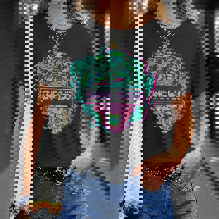 ゲームオーバー・メドゥーサ Alt Indie Aestheticaporwave Egirl Eboy Tシャツ 彼女への贈り物