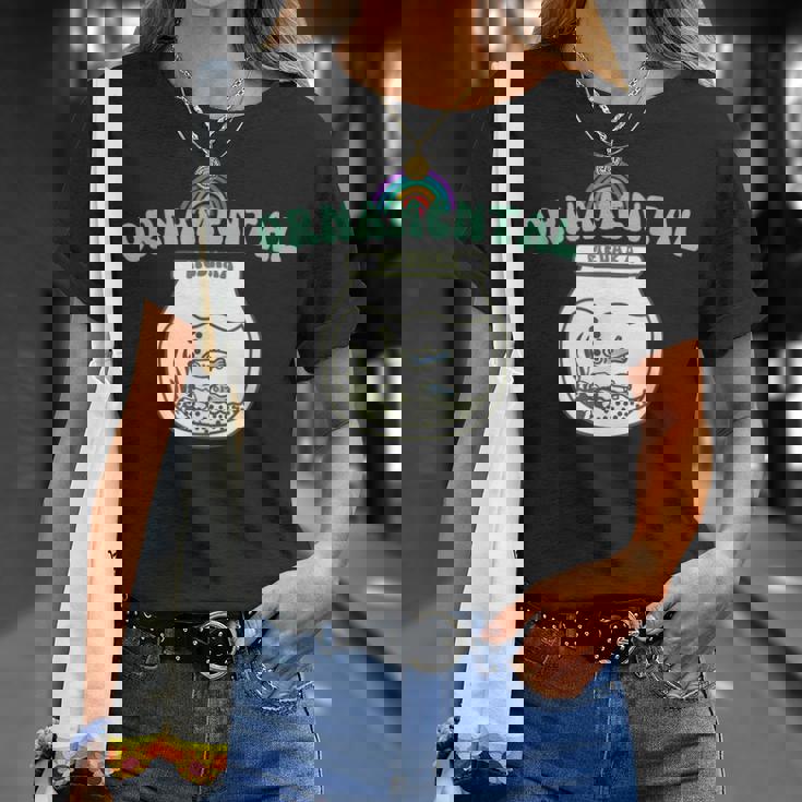 コットン オリジナル プリント ユーモア メダカ 鑑賞用 ロゴ Tシャツ 彼女への贈り物