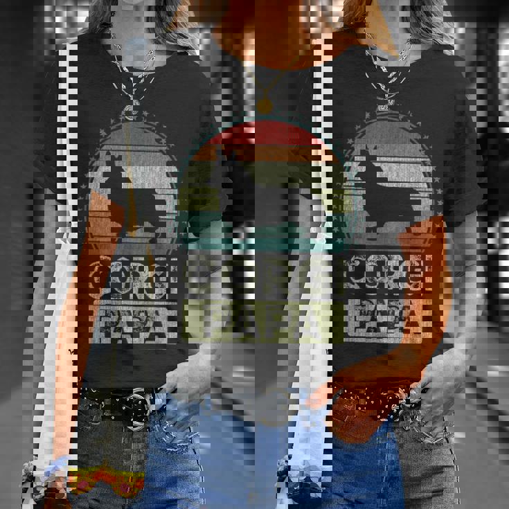 コーギー・パパ 父の日 ウェルシュ・コーギー Tシャツ 彼女への贈り物