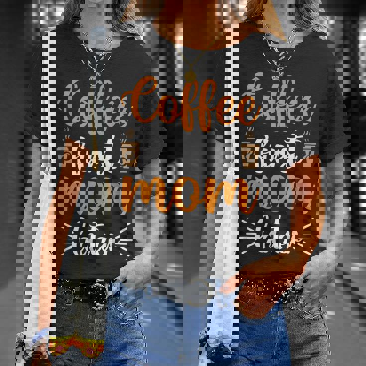 コーヒーファースト・マム・ラター Tシャツ 彼女への贈り物