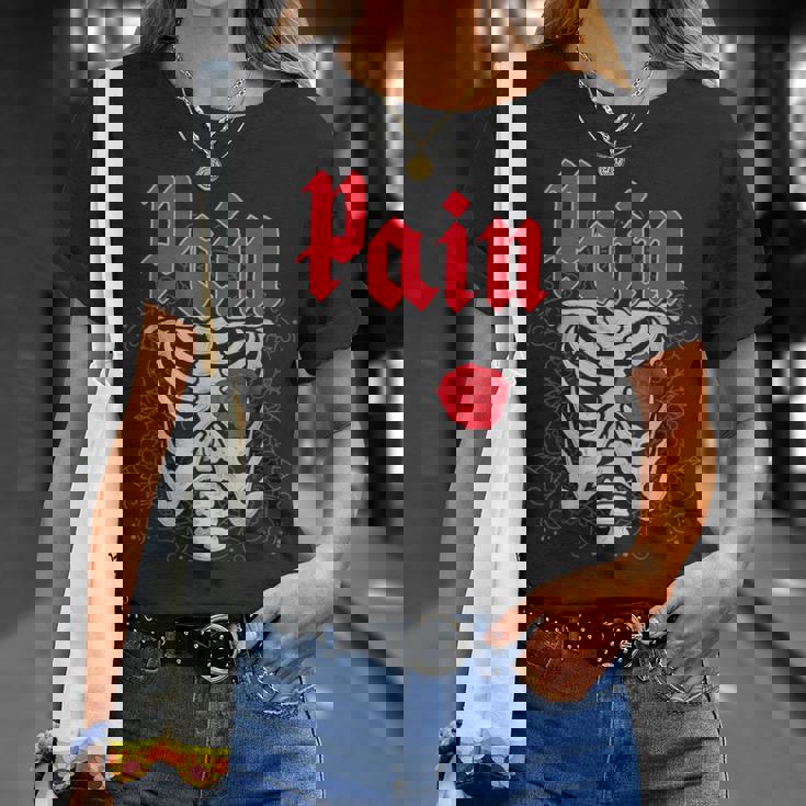 ゴシックスカルとバラ Tシャツ 彼女への贈り物