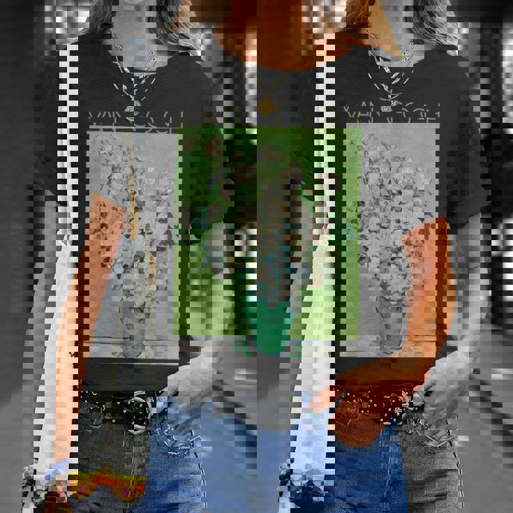 ゴッホローズアートスプリング Tシャツ 彼女への贈り物