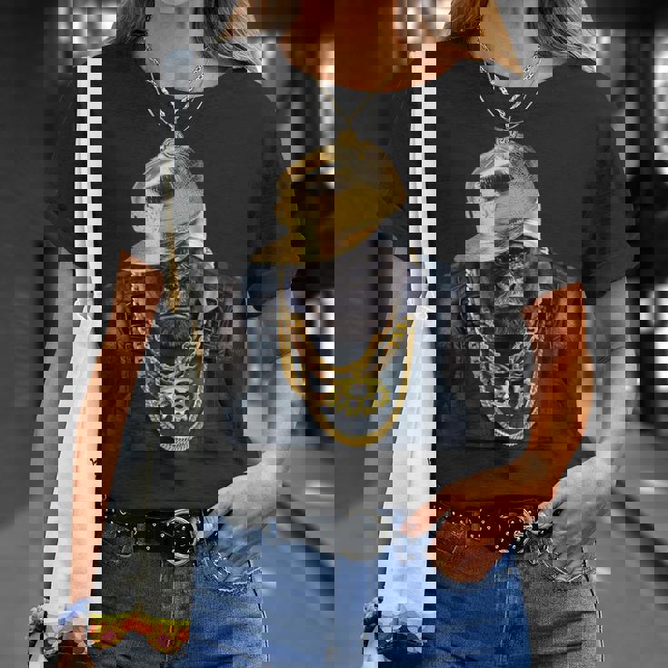 ゴリラ ラッパー ヒップホップ Tシャツ 彼女への贈り物