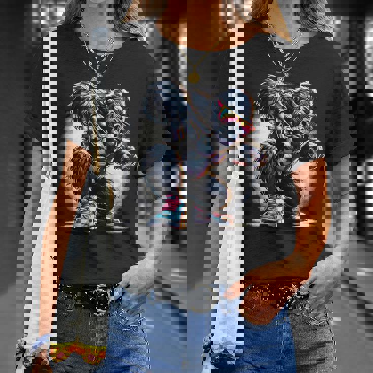 ゴリラ・サングラス サングラスをかけたゴリラ ゴリラ・モンキー Tシャツ 彼女への贈り物