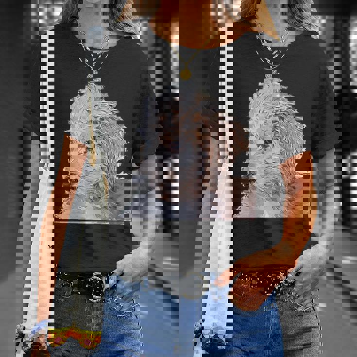 ゴールデンドゥードル 犬 ペット 動物 グラフィック かっこいい おもしろい かわいい Tシャツ 彼女への贈り物