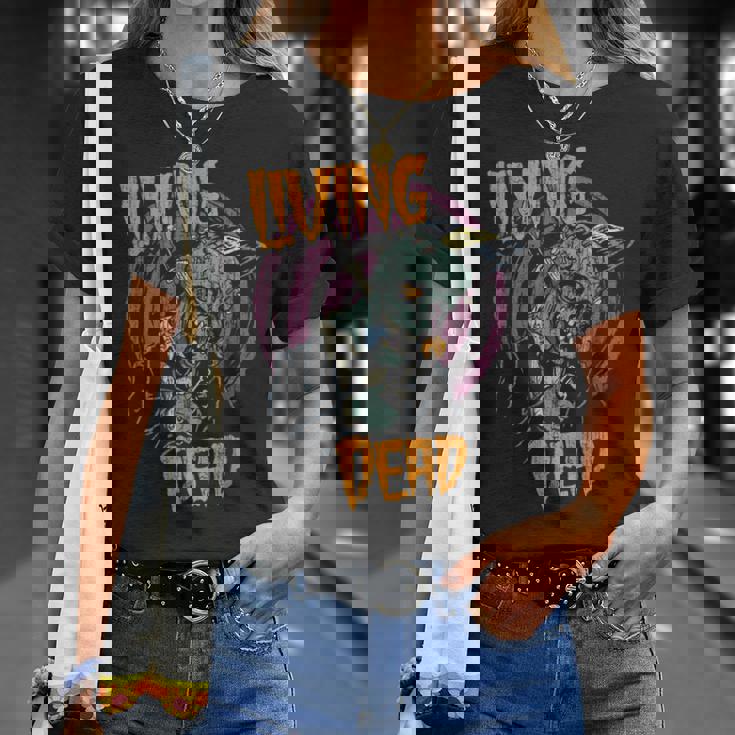 サイコビリー ホラー パンクロック Hr Living Dead Zombie Tシャツ 彼女への贈り物