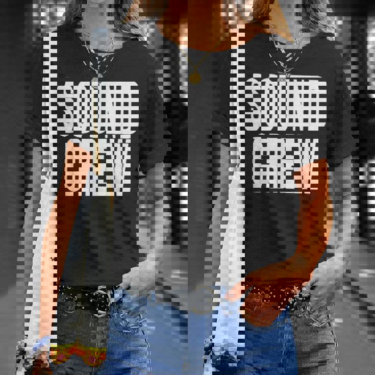 サウンドクルーtシャツ コンサートイベントスタッフ ブラックtシャツ Tシャツ 彼女への贈り物