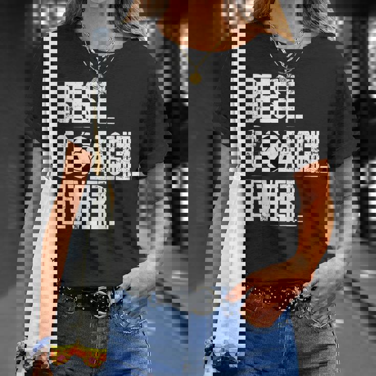 サッカーコーチtシャツ サッカー史上最高のコーチギフト。 Tシャツ 彼女への贈り物