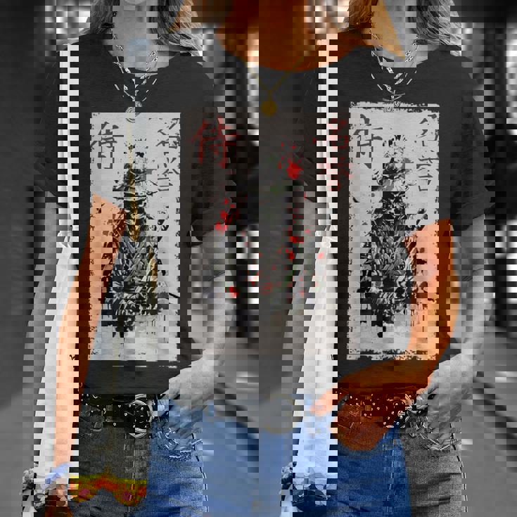 サムライ戦士 カエル グラフィック カッコいい 日本美術 カエル Tシャツ 彼女への贈り物