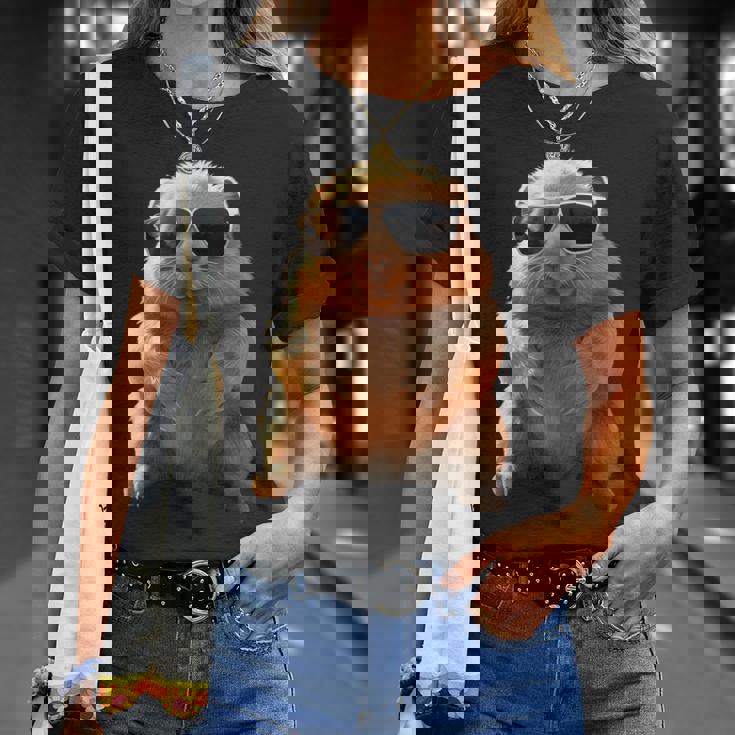 サングラスをかけたウォンバット オーストラリア かわいい ウォンバット Tシャツ 彼女への贈り物