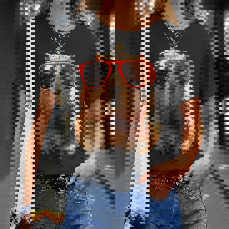 サングラスをかけたカピバラ Be Capy カピバラ げっ歯類 Capybara Tシャツ 彼女への贈り物