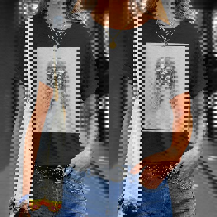 サングラスをかけたキャバリア Tシャツ 彼女への贈り物