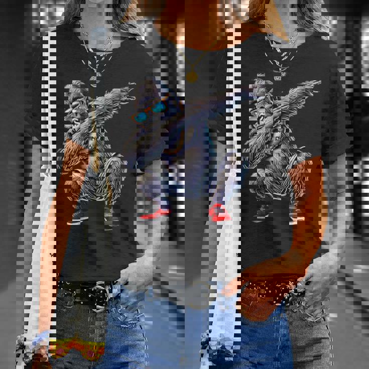 サングラスをかけたダブダンスのゴリラ猿 Tシャツ 彼女への贈り物