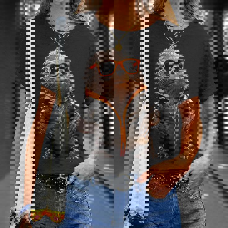 サングラスをかけたモグラかわいいモグラかわいいモグラ Tシャツ 彼女への贈り物