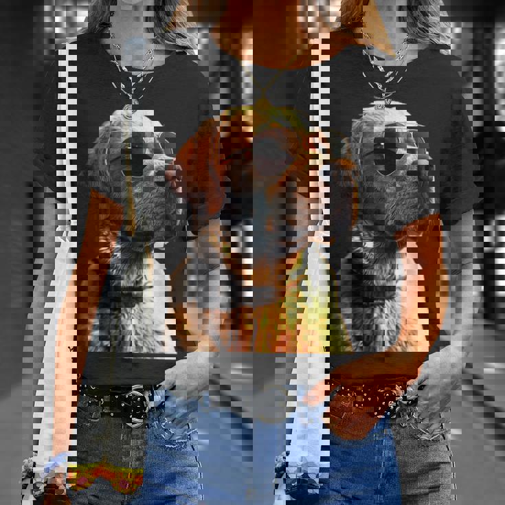 サングラスをかけたラブラドール・レトリバー 愛犬ラブラドール Tシャツ 彼女への贈り物