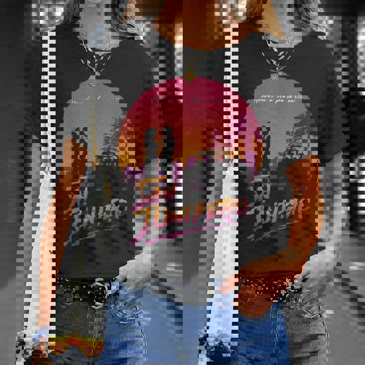 サンジュニペロへようこそ Tシャツ 彼女への贈り物