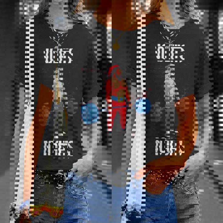 サンタ クリスマス 面白いtシャツ ウエイトリフティング 筋トレ メンズ おもしろ 面白い 服 おもしろグッズ ネタ Tシャツ 彼女への贈り物