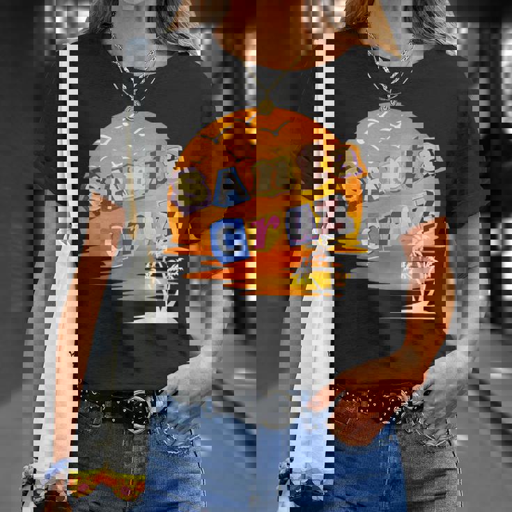 サンタクルーズサンセット Tシャツ 彼女への贈り物