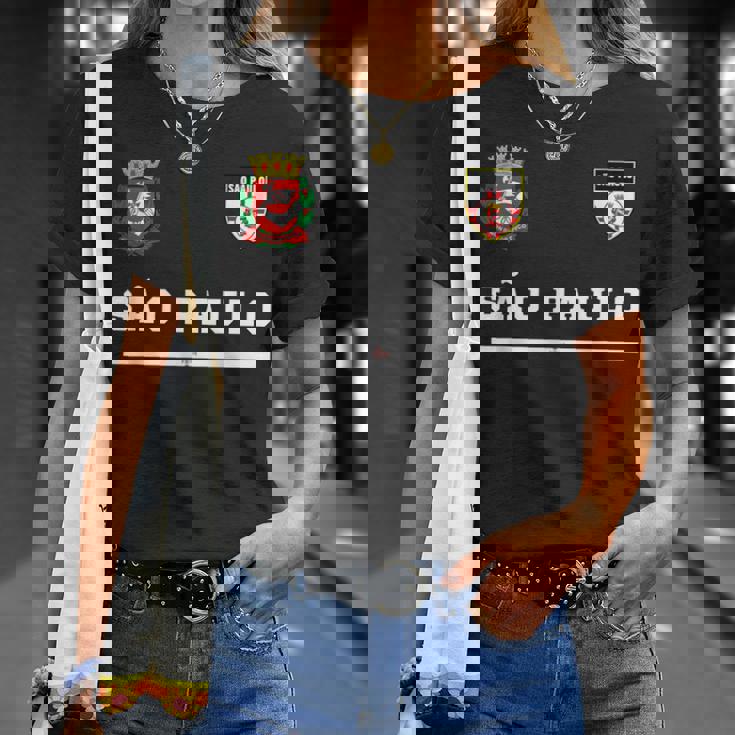 サンパウロスポーツサッカージャージーフラッグ ナショナル。 Tシャツ 彼女への贈り物