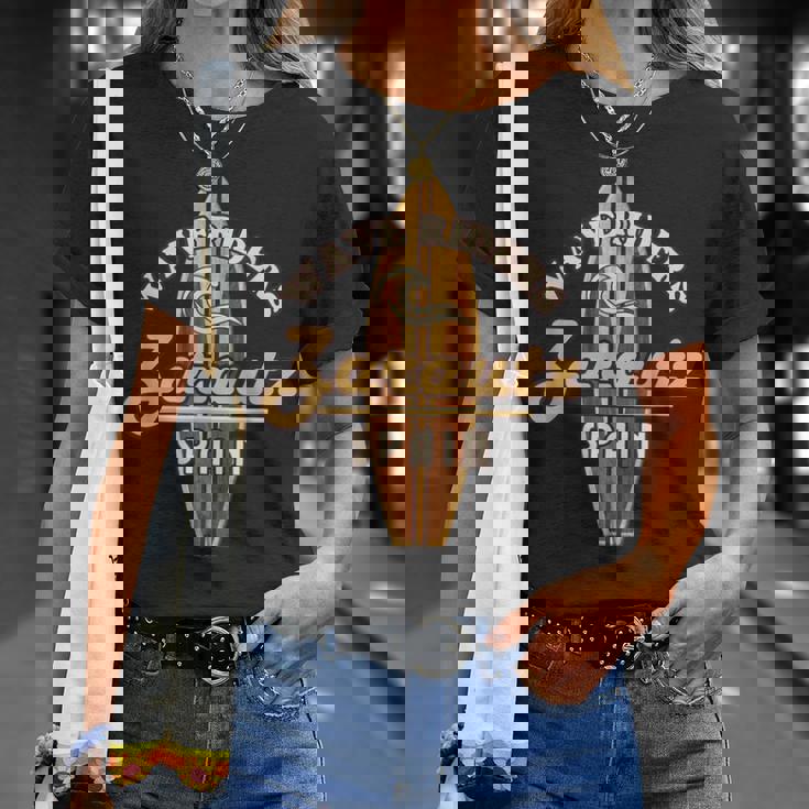 サーフ ザラウツ スペイン サーフィン バケーション Tシャツ 彼女への贈り物