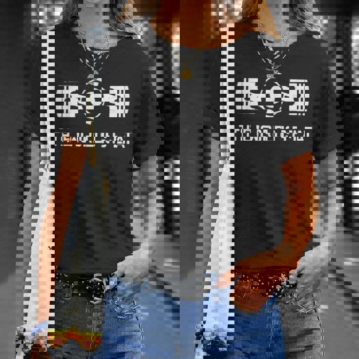 ザ・ワールド・イズ・フラット-フラット・フォー・ボクサー・エンジン Jdm レースカー Tシャツ 彼女への贈り物