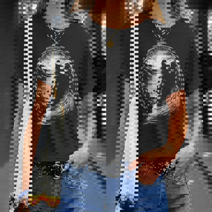 シェットランド・シープドッグ犬シーン シェルティ グラフィック アート デザイン Tシャツ 彼女への贈り物